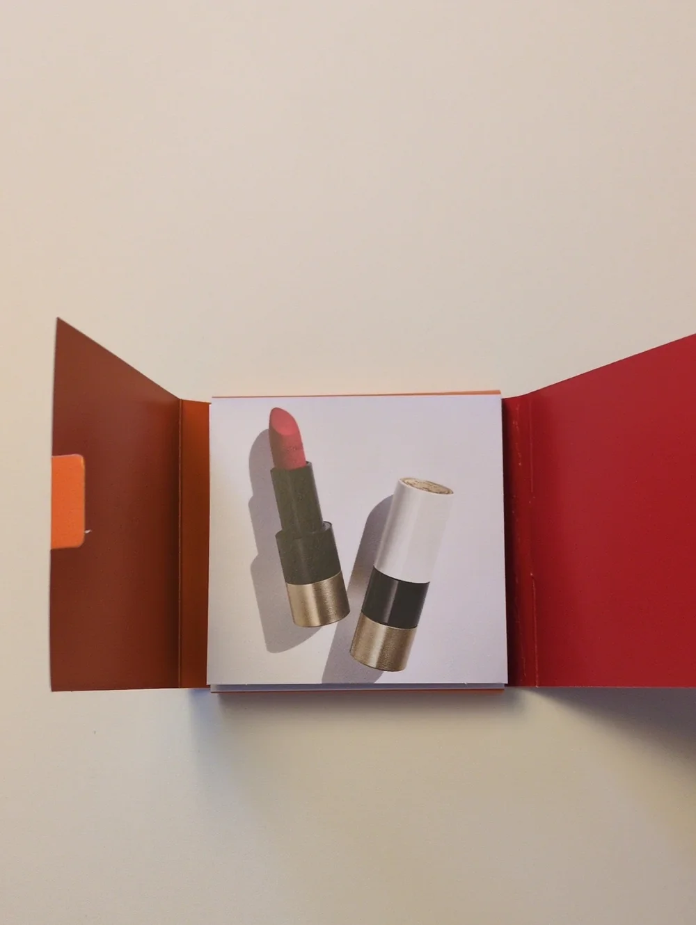 Hermès Paris L'orange Passe Au Rouge Orange Turns Red Lipstick Samples New